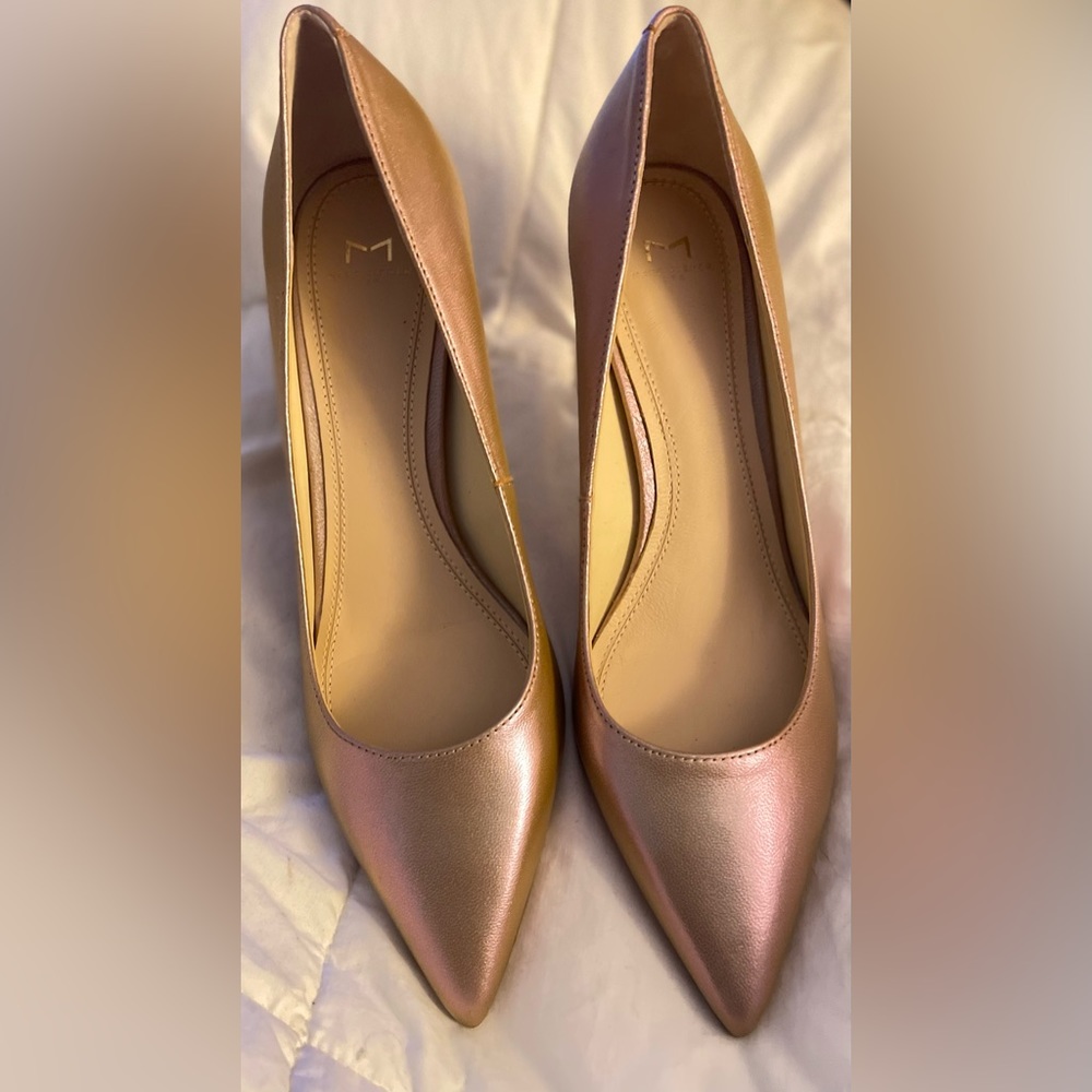 Rose Gold Color Shift Zala Clear Heel Pump by MARC FISHER LTD
